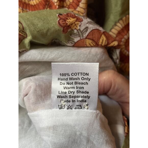 NEW with Tags Victoria Dunn Block Print Peasant Blouse Top - Picture 10 of 11